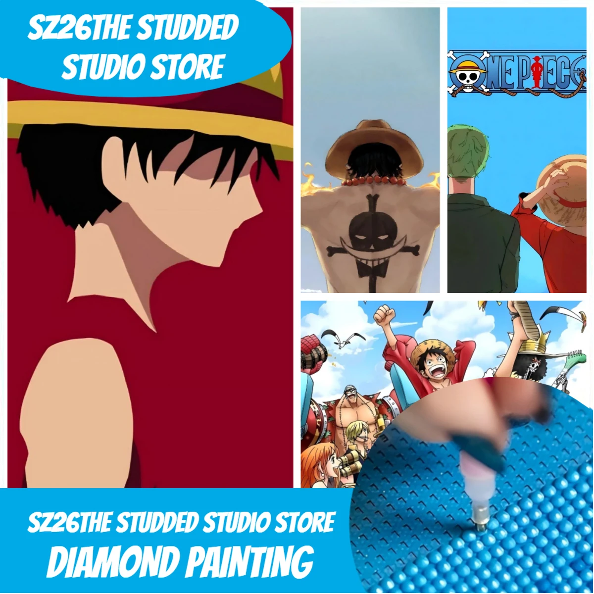 One Piece Straw Hat - Sz26, Çivili Anime One Piece Hasır