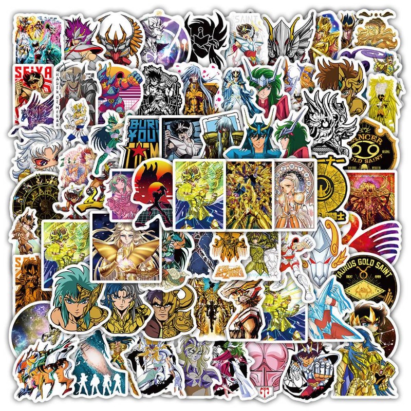 Anime Cosplay Diy - 101 adet Saint Seiya Anime çıkartmaları