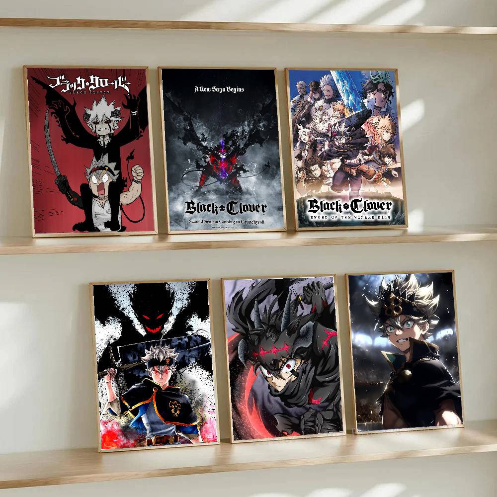 Black Clover Grimoire - Anime siyah yonca posteri posteri duvar