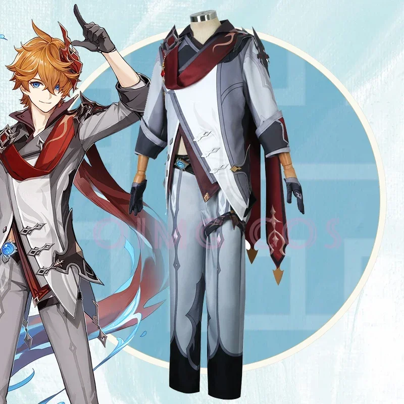 Anime Cosplay Jumpsuit - Genshin Impact Tartaglia Cosplay Kostümü Üniforma