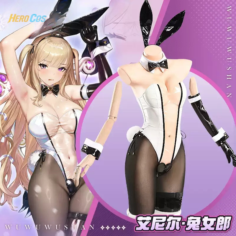 Anime Cosplay For Girls - Oyun Browndust2 Aynil Cosplay Kostüm Tavşan