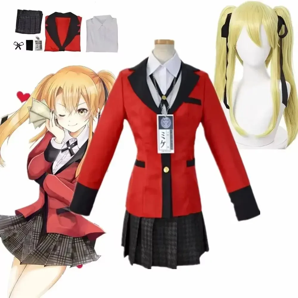 Anime Cosplay Kakegurui - Yeni Meari Saotome Kakegurui Kompulsif Kumarbaz
