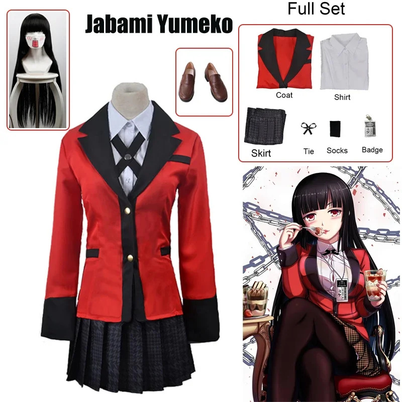 Anime Cosplay Kakegurui - Jabami Yumeko Cosplay Ayakkabı Kakegurui Kompulsif