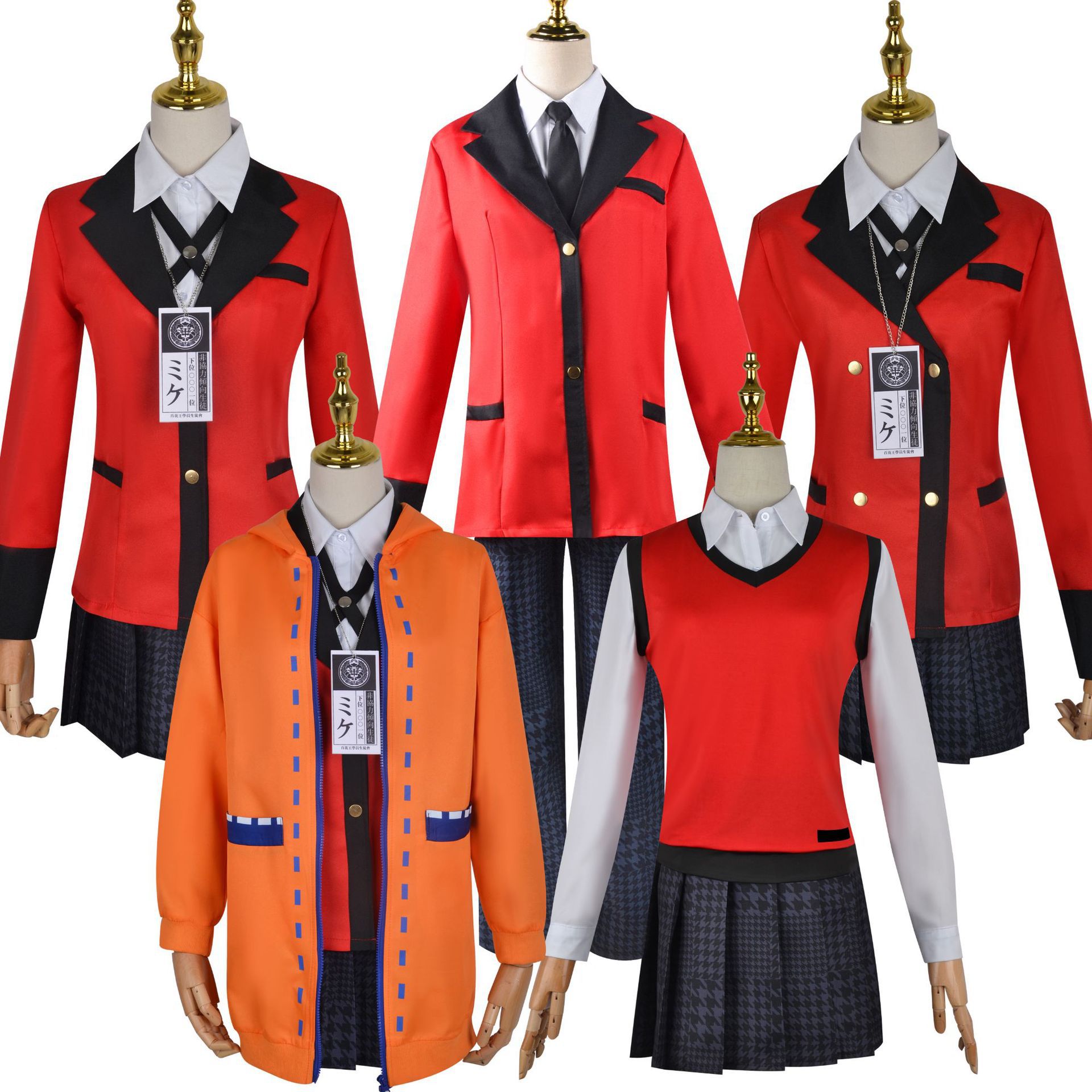 Anime Cosplay Kakegurui - Kakegurui Anime Cosplay Kostümü Yumeko Jabami