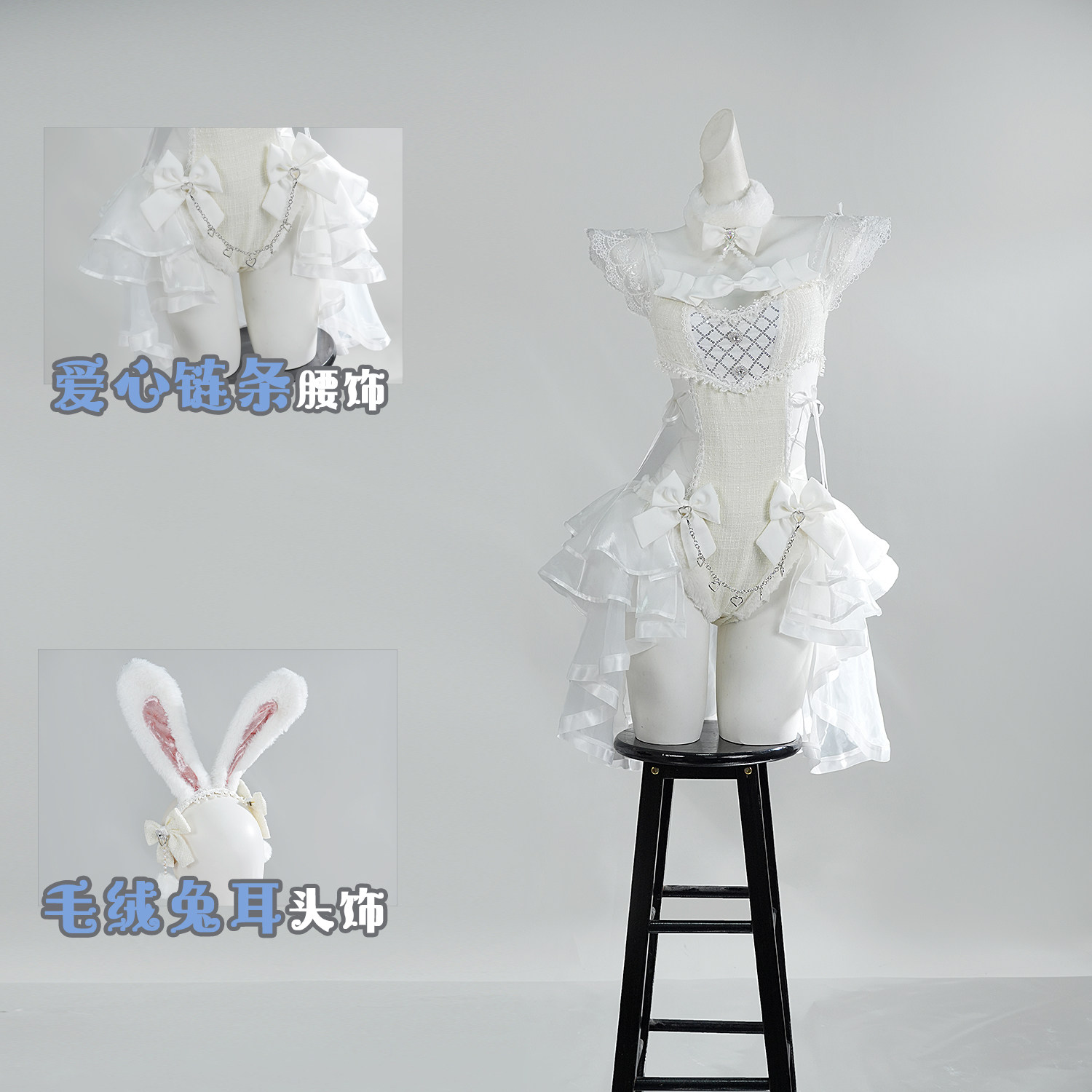 Anime Cosplay Bunny - Malymoon Orijinal Tüvit Tül Tavşan Cosplay