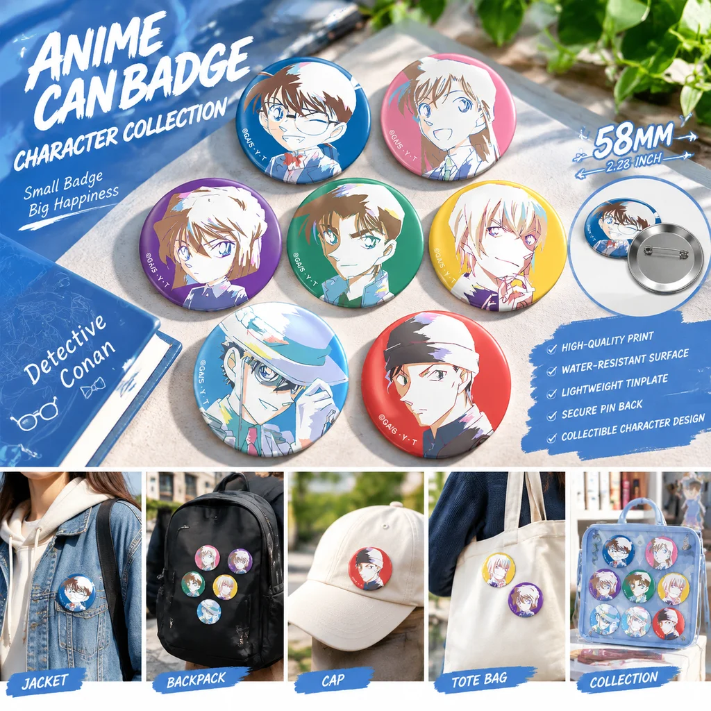 Anime Dedektif Conan Rozeti, B - Anime Cosplay Ai incelemesi ve fiyatı
