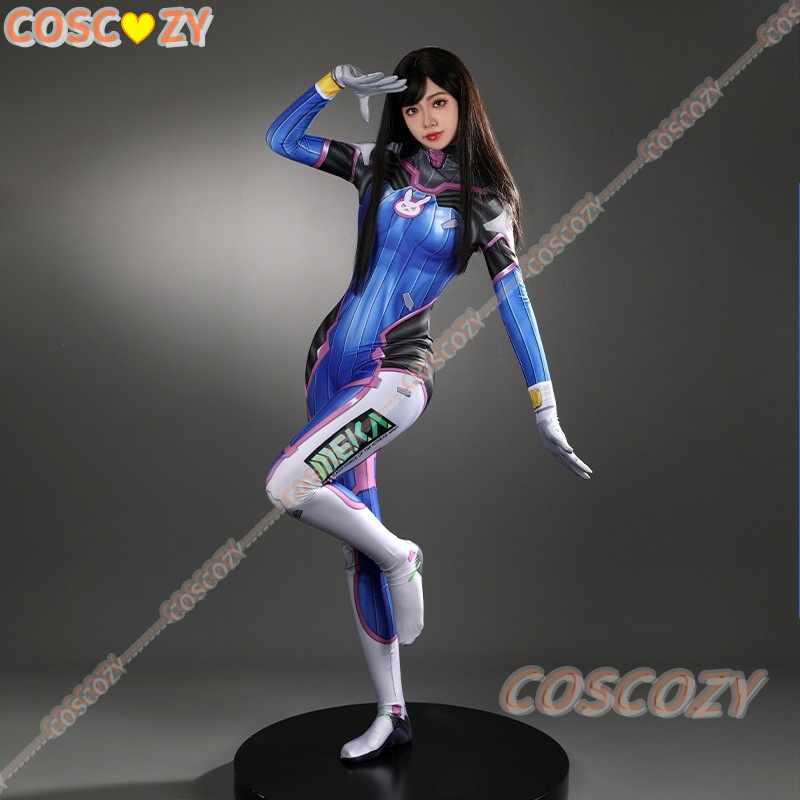 Kadın Dva Cosplay Tam Kostümü, - Anime Cosplay Jumpsuit incelemesi ve fiyatı