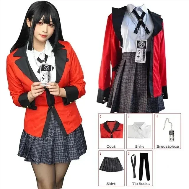 Anime Kakegurui Jabami Yumeko  - Anime Cosplay Kakegurui incelemesi ve fiyatı